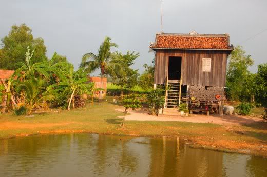Typical countryside Cambodian housing