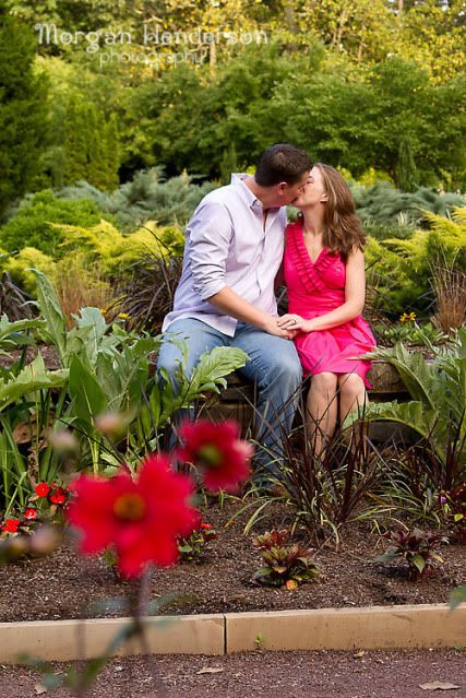 duke gardens engagement photos