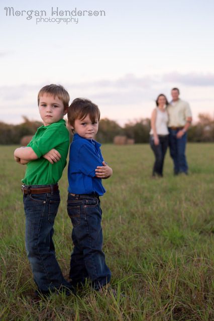 family photography with hay bales