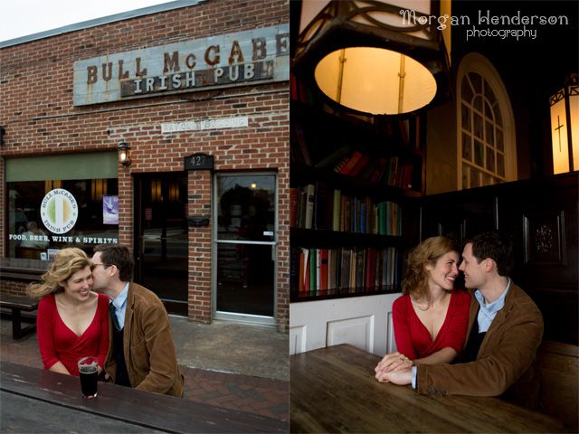 Duke Gardens and Downtown Durham Engagement photos