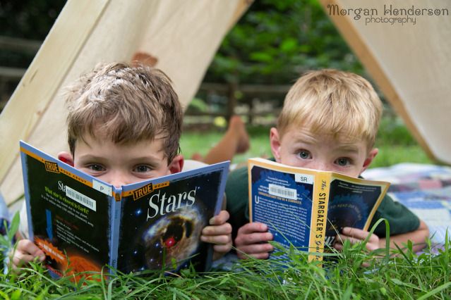 Family Photography Camping stars stargazing