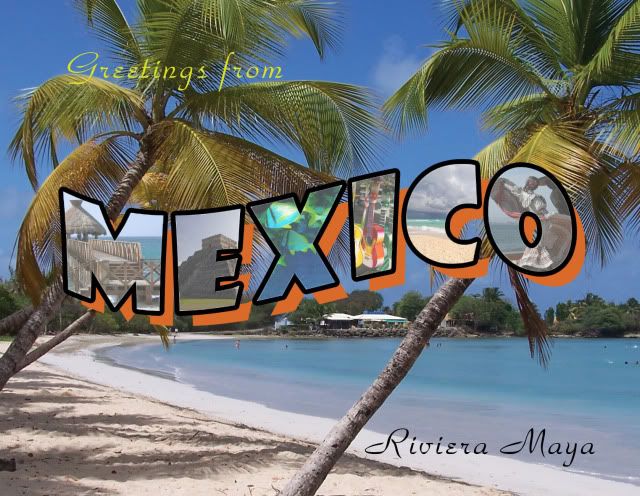Retro Riviera Maya Postcard