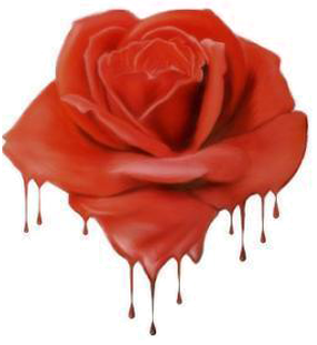 Blood Rose Sticker