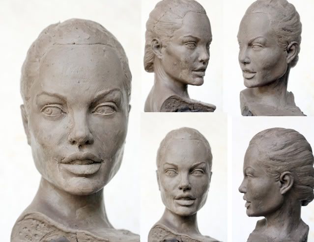 angelina jolie face profile. Re sculpted Jolie#39;s face,
