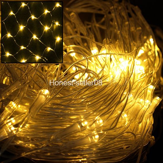 2M x 3M Warm White 200/320 LED Net Fairy Lights Wedding Party Xmas