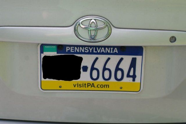 666 PA plate