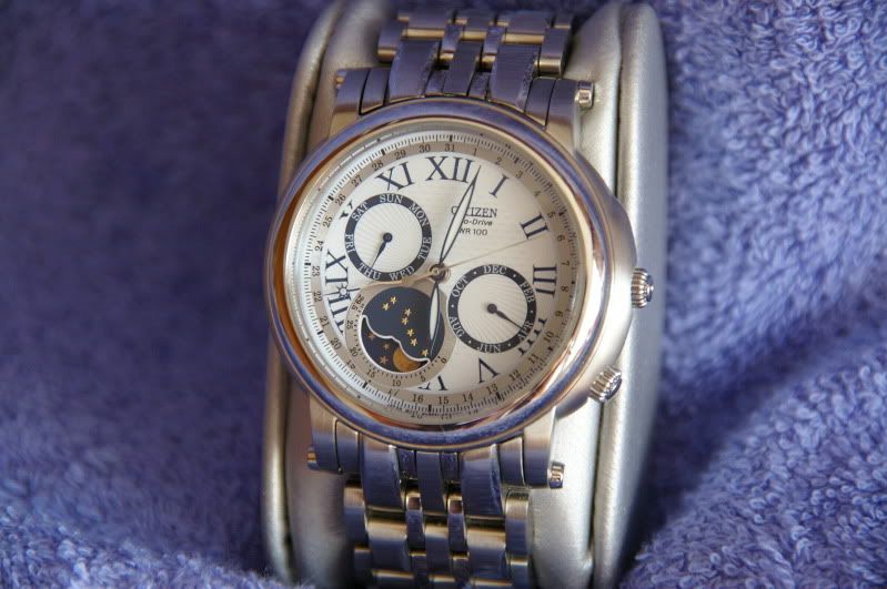 eco drive moon phase watch