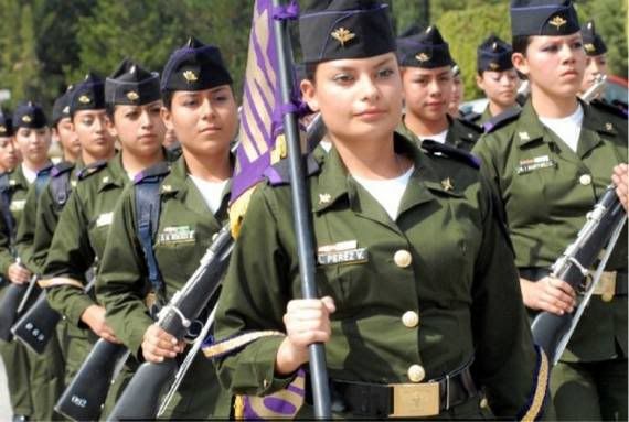 Mexico Women Soldiers