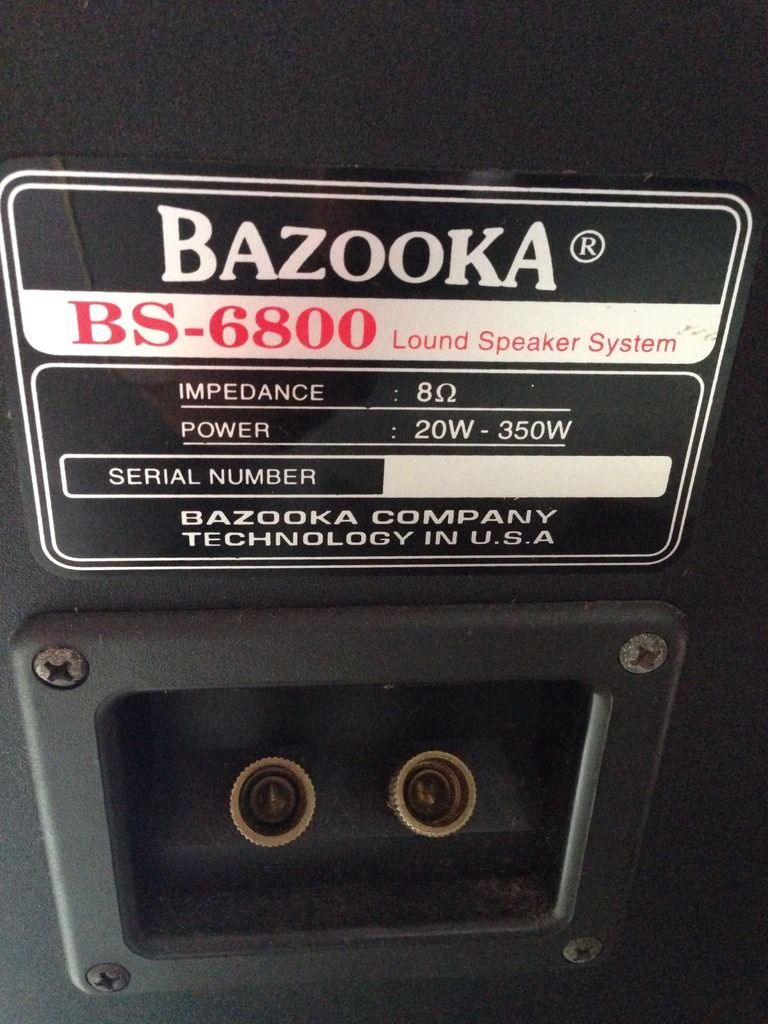 Thanh lý cặp loa bazooka BS 6800 - 2