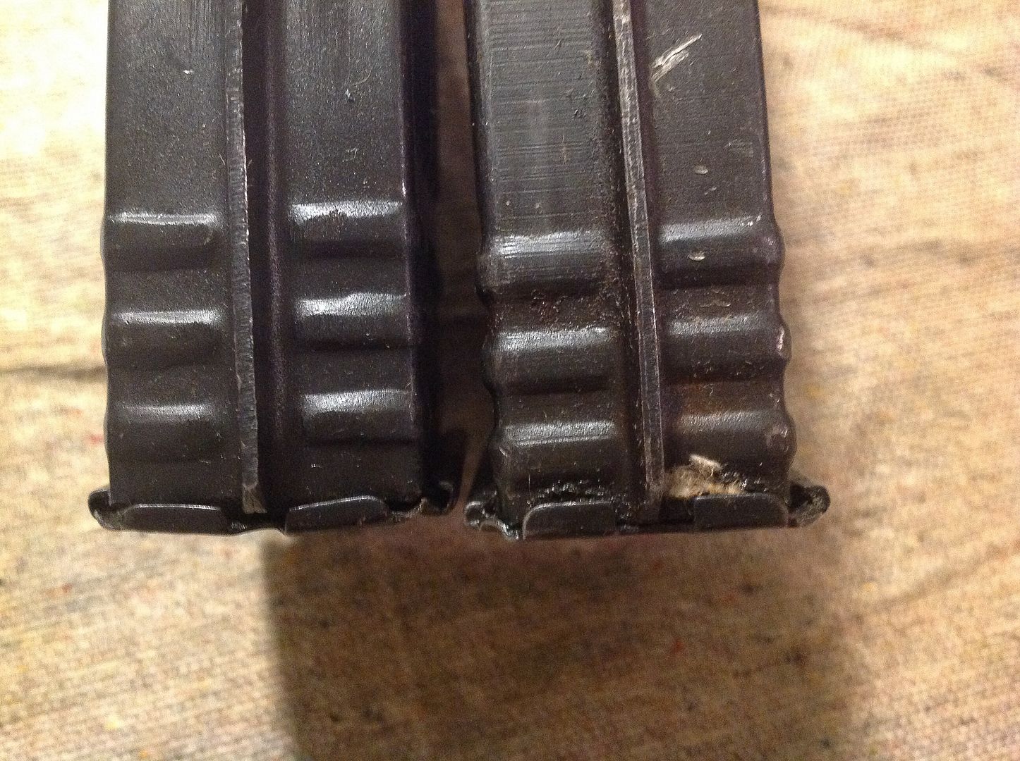 Large capacity machine gun feeding device identification. AK Rifles