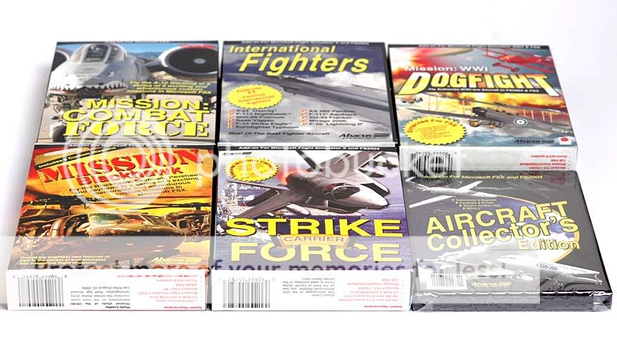 Abacus Flight Simulator Software Titles Lot Brand New   