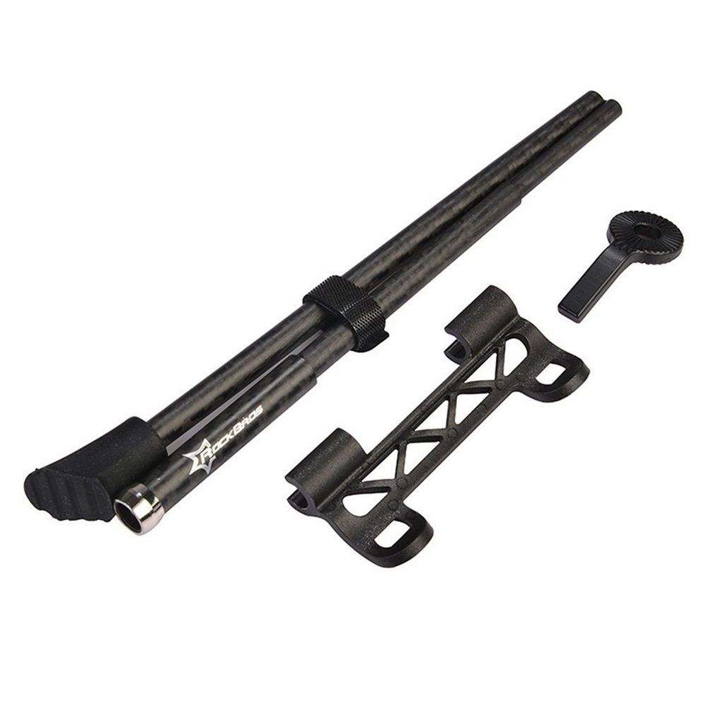 MTB Road Bike Carbon Fiber Kickstand 700C Quick Release Stick Stand Black Useful