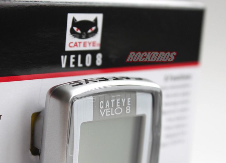 CATEYE Velo 8 Wire Computer Speedometer CC VL810 Silver  