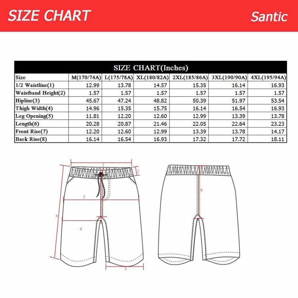 SANTIC Black Cycling Shorts 1/2 Casual Short Sportswear Loose Fit with ...