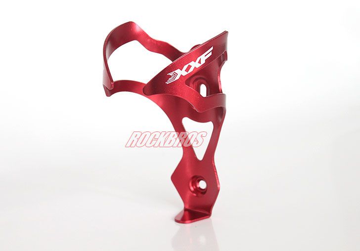 XXF Bike Aluminum Alloy Cycling Water Bottle Cage Standard Bottle Holder Red