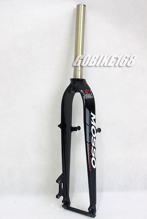 MOSSO MTB Aluminium Rigid Straight Blade Fork Black  