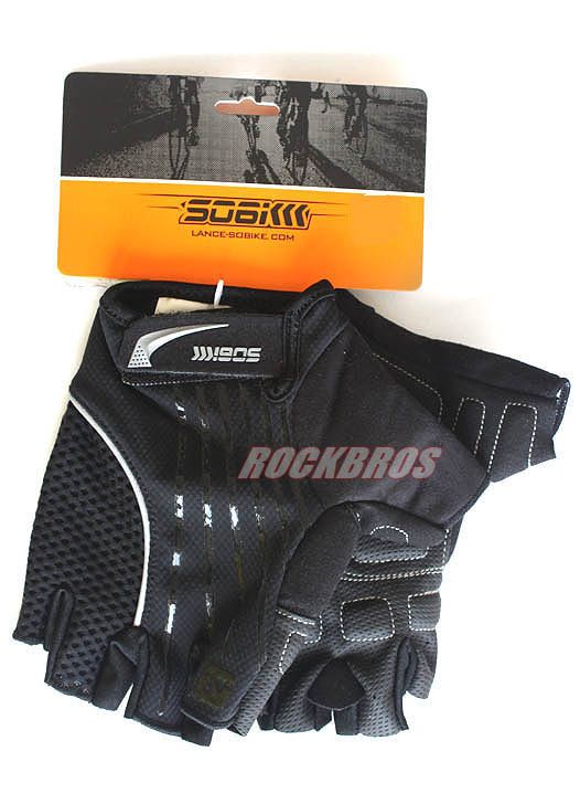 2011 SOBIKE Pro Cycling Half Finger Gloves Thunder  