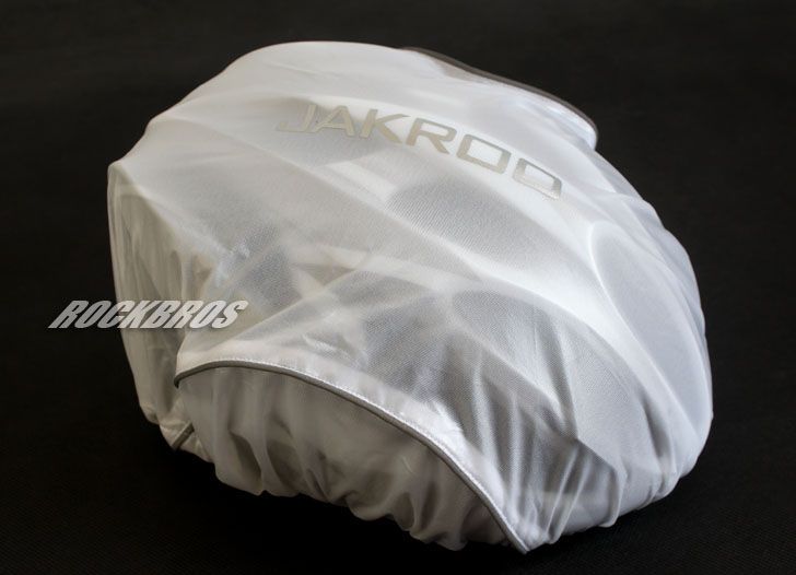 JAKROO Cycling Bike Helmet Rain Cover Hat Cover White  