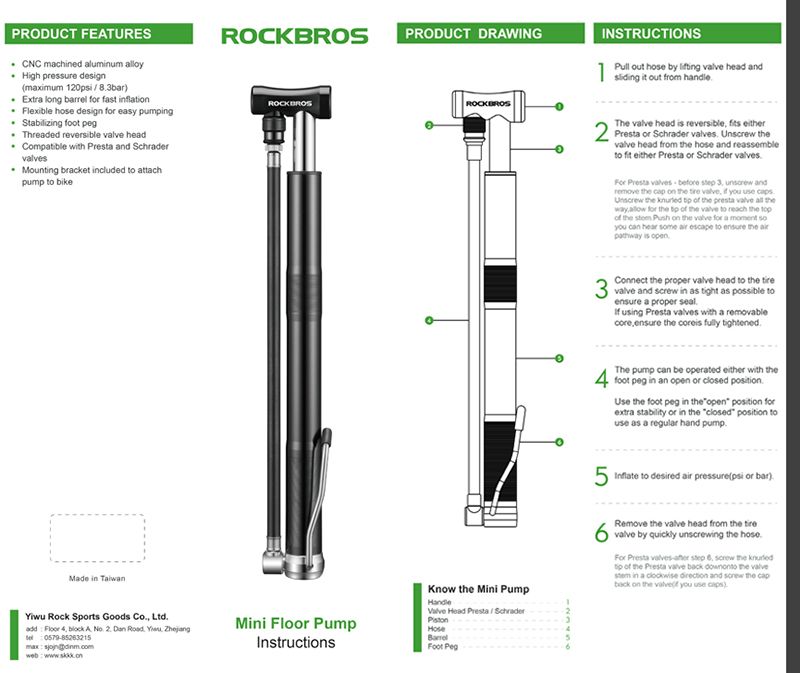 bike pump psi