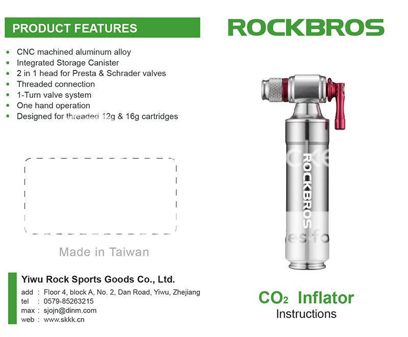 rockbros co2 inflator