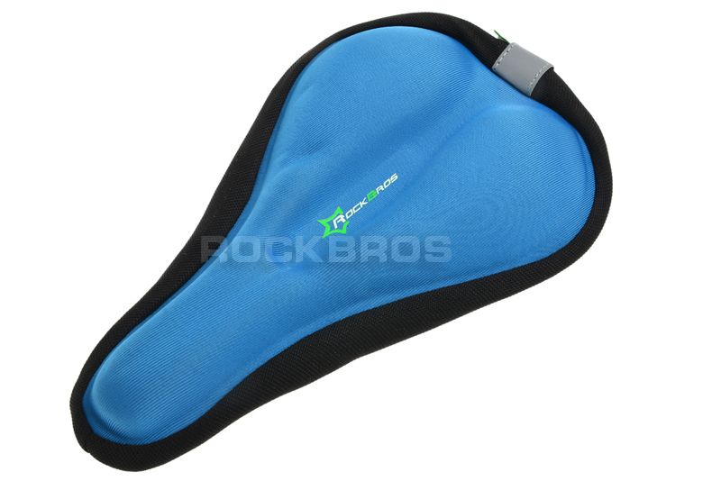RockBros Cycling Bike Bicycle Saddle Cover Comfort Soft Cushion Blue Seat Cover