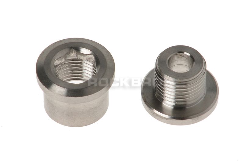 Chainwheel Bolts MTB Road Bike Crankset Chainring Screws Titanium Alloy 5xM8*6mm