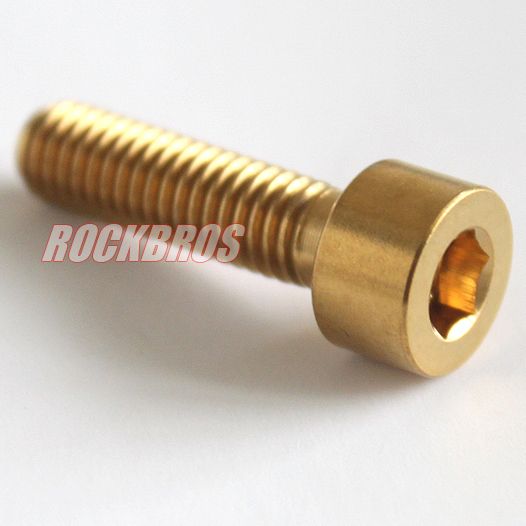 Titanium Ti Bolts M5x18mm Cage Stem Kit Golden 4pcs  