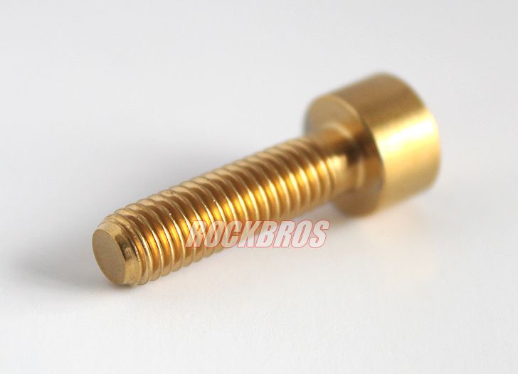 Titanium Ti Bolts M5x18mm Cage Stem Kit Golden 4pcs  