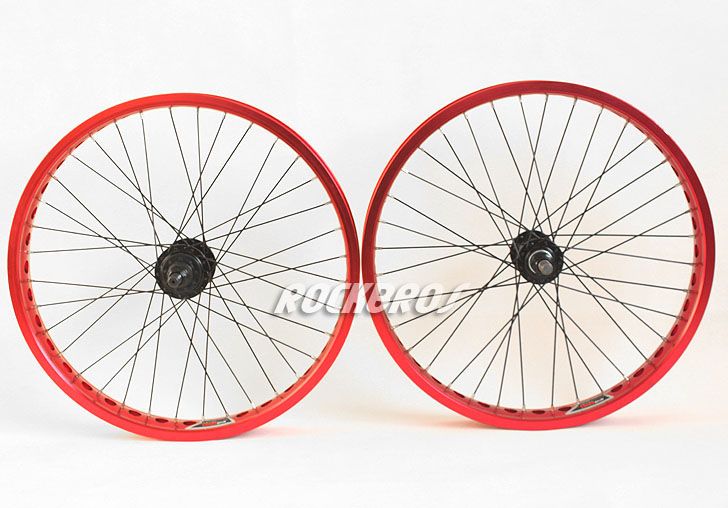 BMX Wheels Stars 20 BMX Wheels Wheelsets ZJS800 Red