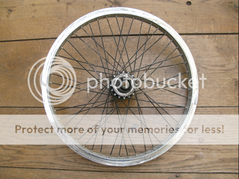 rear bmx wheel with sprocket