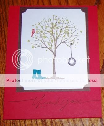 Stampin Up handmade greeting card Thank you PY LOT  