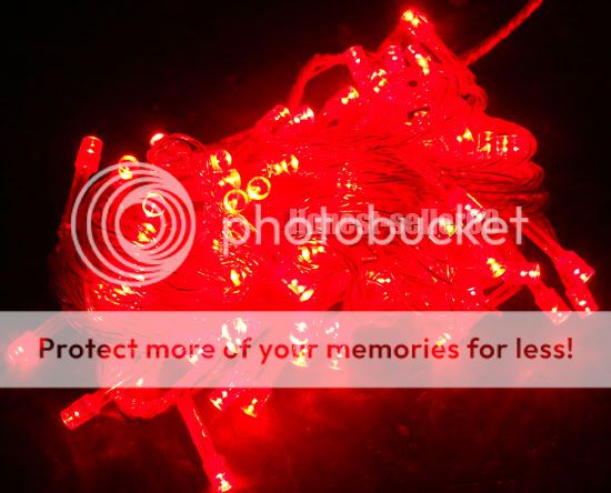 Red 10M 100LED String Fairy Lights Christmas Wedding Party Garden Xmas 