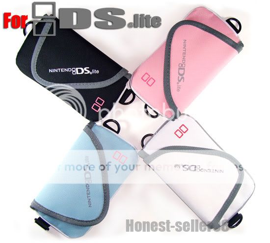 Pink Carry Soft Case Bag for Nintendo DS Lite NDS Game  