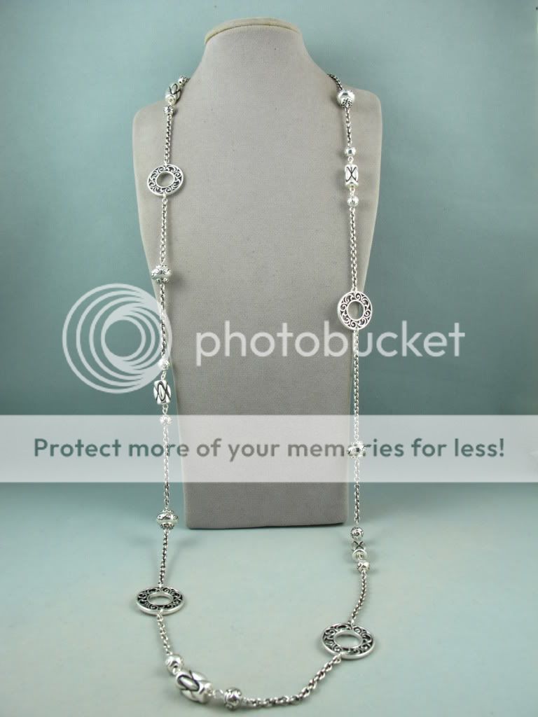 New Premier Designs Langford Silver Long Necklace