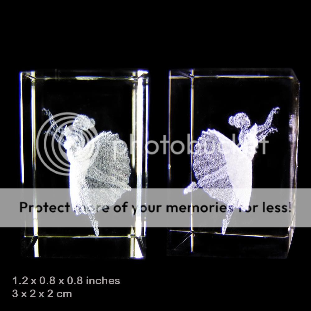 This Figurine was created using the 3D laser technology. Inside each 